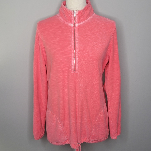 Tommy Bahama Tops - Tommy Bahama Coral Quarter-Zip Pullover Top Women's size X-Small